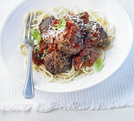Spaghetti & meatballs recipe 
