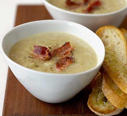 Leek, bacon & potato soup recipe 