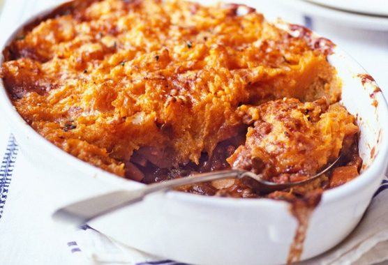 Veggie shepherd's pie with sweet potato mash recipe