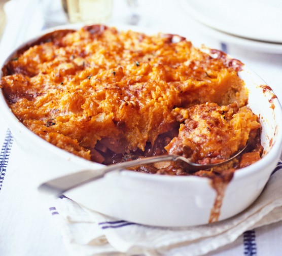 Veggie shepherd's pie with sweet potato mash recipe 