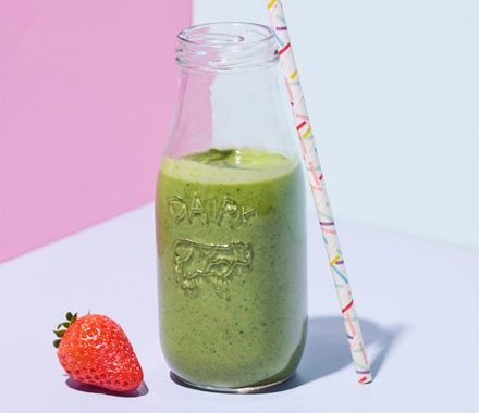 Strawberry green goddess smoothie recipe