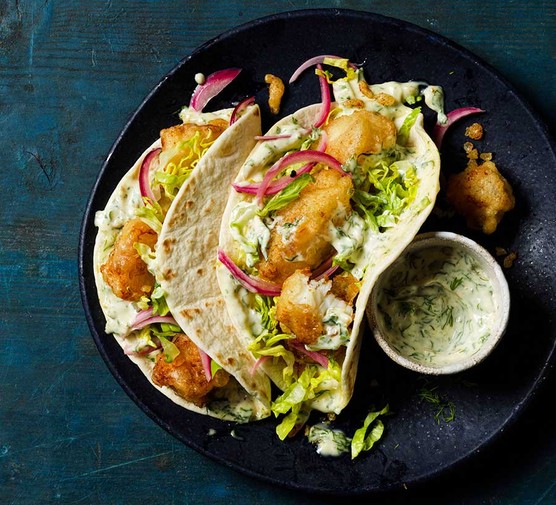 Beer-battered fish tacos recipe 