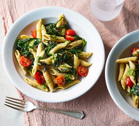 Pesto spinach penne recipe 