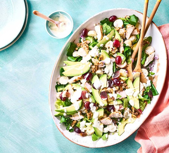 Turkey salad with grapes & walnuts recipe 