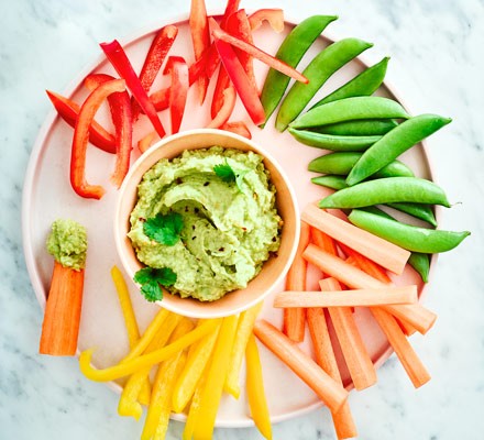Avocado hummus & crudités recipe 