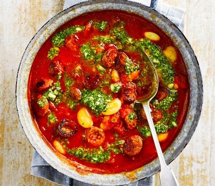 Butter bean & chorizo stew recipe