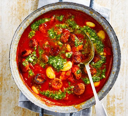 Butter bean & chorizo stew recipe 
