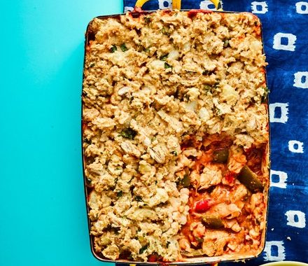 Chilli chicken & peanut pies recipe