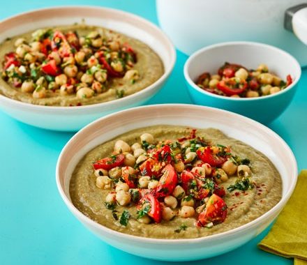 Chickpea soup with chunky gremolata recipe