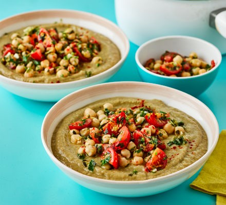 Chickpea soup with chunky gremolata recipe 