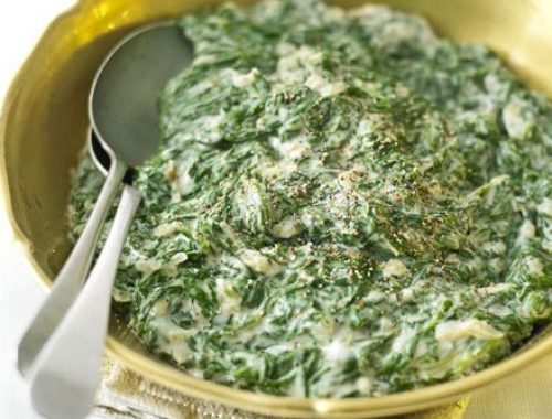 Creamed spinach recipe