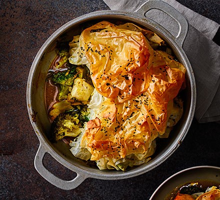 Curried chicken pie recipe 