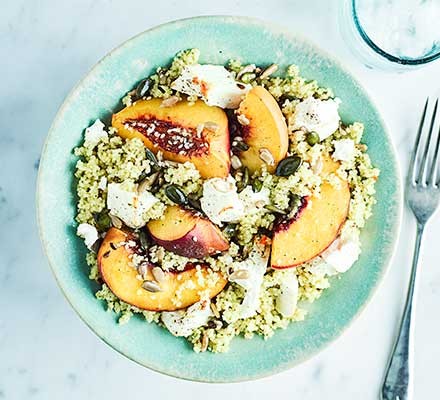 Feta & peach couscous recipe 