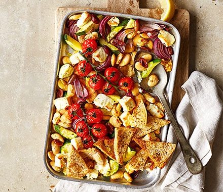 Greek feta traybake recipe