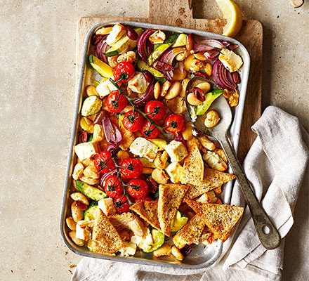 Greek feta traybake recipe 