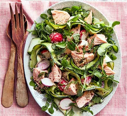 Garden salmon salad recipe 