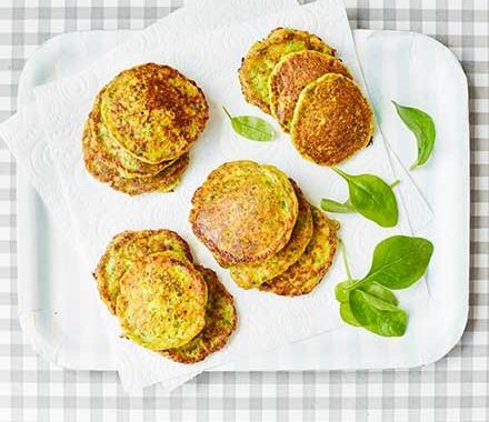 Toddler recipe: Sweetcorn & spinach fritters