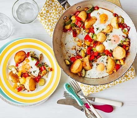 One-pan egg & veg brunch recipe