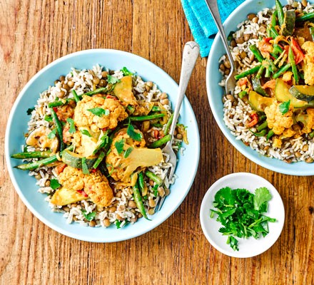 Goan-style vegetable curry with kitchari recipe 