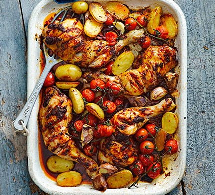 Harissa chicken traybake recipe 