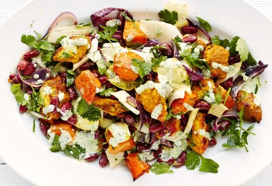 Cumin-spiced chicken with squash recipe