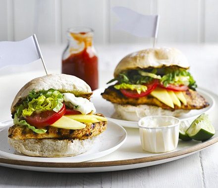 Jerk chicken burger recipe