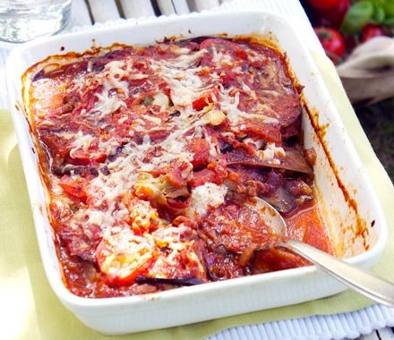 Lighter aubergine Parmigiana recipe