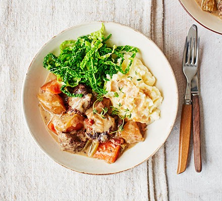 Pork, apple and cider casserole recipe 