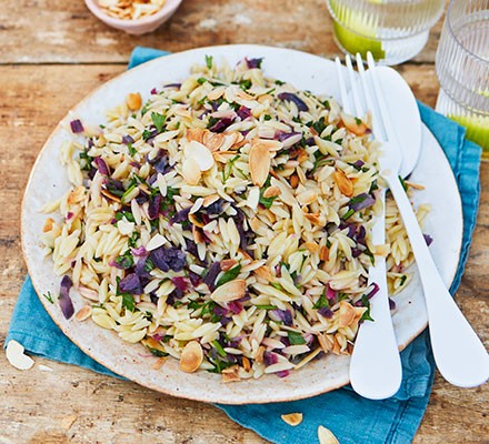 Herby orzo & lemon salad recipe 