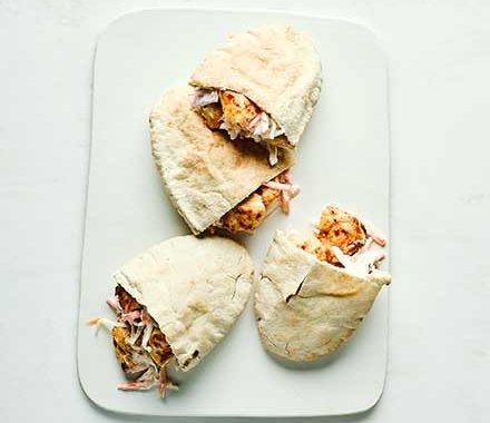 Piri-piri chicken pittas recipe