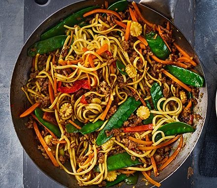 Pork noodle stir-fry recipe