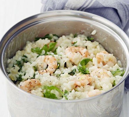 Prawn, fennel & rocket risotto recipe 