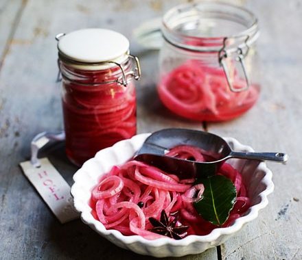 Pickled red onions recipe