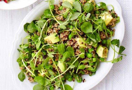 Quinoa, pea & avocado salad recipe