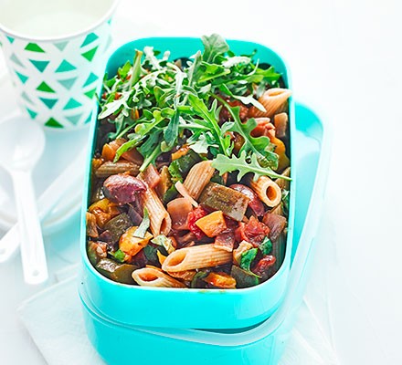 Ratatouille pasta salad with rocket recipe 