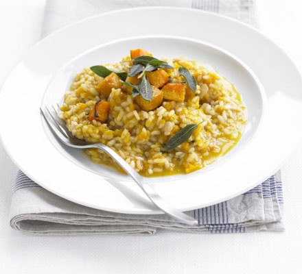 Butternut squash & sage risotto recipe 