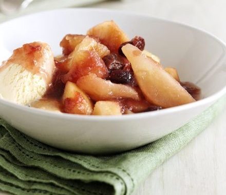 Apple, pear & cherry compote recipe