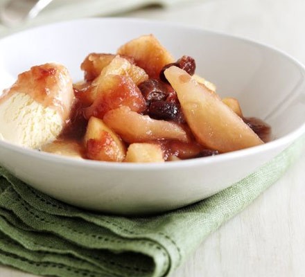Apple, pear & cherry compote recipe 