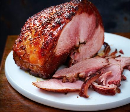 Cola ham with maple & mustard glaze recipe