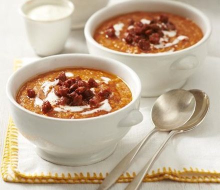 Red lentil & chorizo soup recipe