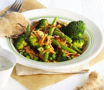 Indian bean, broccoli & carrot salad recipe