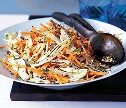Peppery fennel & carrot salad recipe