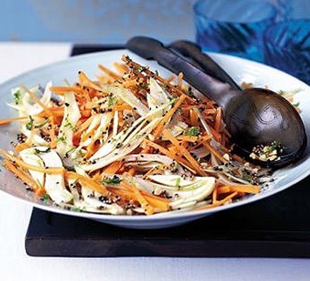 Peppery fennel & carrot salad recipe 