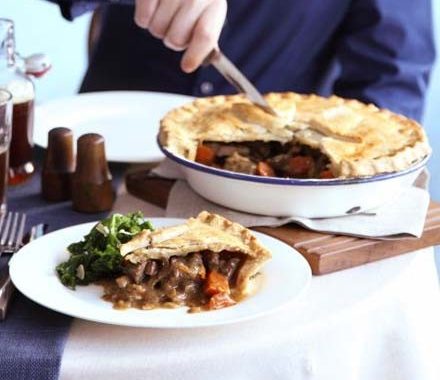 Steak, ale & mushroom pie recipe