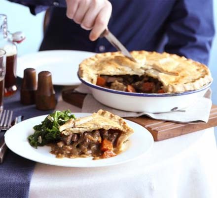 Steak, ale & mushroom pie recipe 