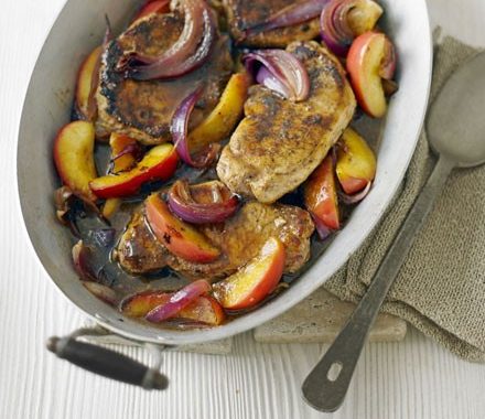 Fruity pork steaks recipe