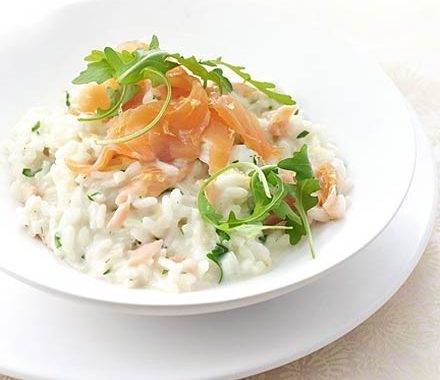 Smoked salmon & lemon risotto recipe