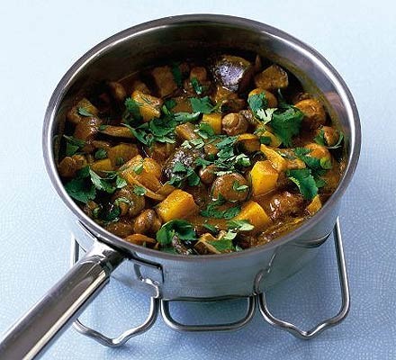 Mushroom & potato curry recipe 