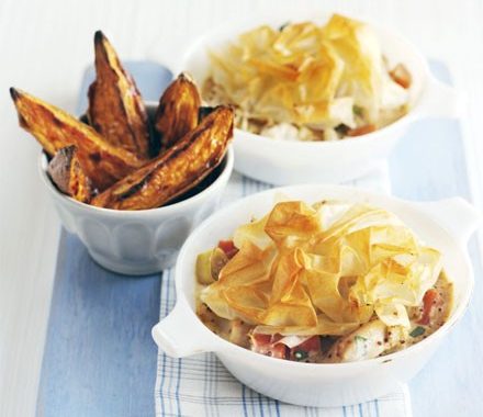 Chicken & leek pies recipe