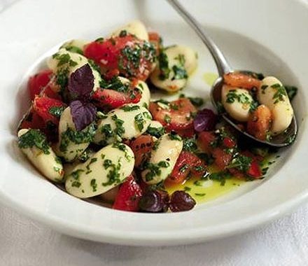 Butter bean & chilli tomato salad recipe